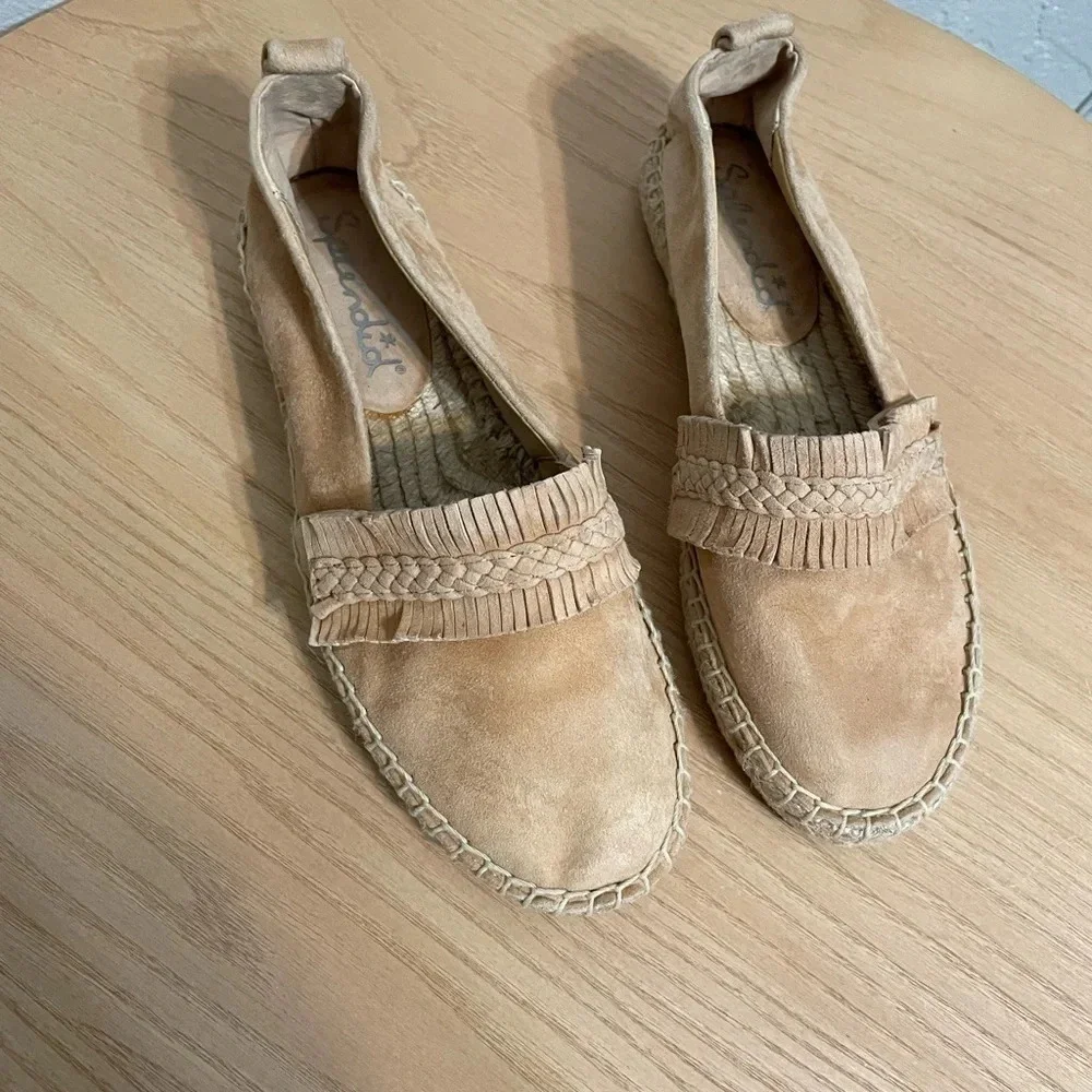 Splendid Jamie Fringe Suede Espadrille Loafers​​​